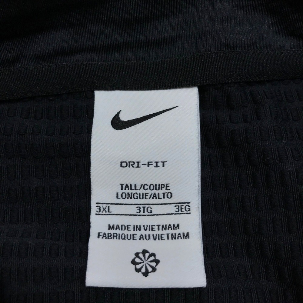 Nike 1/2 Zip Pullover Mens Size 3XLT Black Victory Golf Performance Dri-Fit 1/4 - Picture 3 of 11